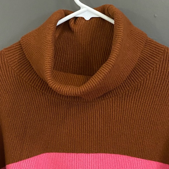Free People Colorblock Turtleneck Sweater - Picture 9 of 11